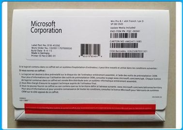 Paquet multi d'OEM de Pro Pack de code principal de produit de Windows 8,1 de langue véritable