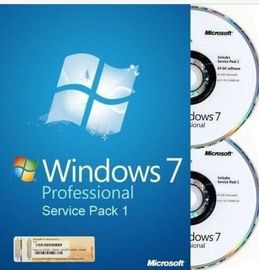 Boîte au détail professionnelle 32 et 64 bit DVD de Windows 7 de travail de 100% pour un PC