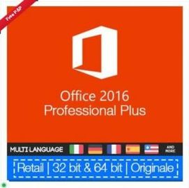 Professionnelle facultative de Mme bureau 2016 de Microsoft de langue plus la clé au détail de FPP