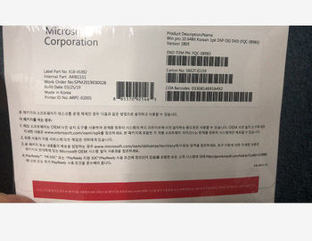 32/64 paquet d'OEM de Windows 10 de bit pro avec la langue de Coréen de téléchargement de DVD