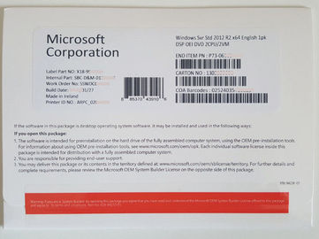 L'anglais Windows Server 2012 R2 DST, clé d'OEM R2 de Windows 2012 avec la garantie de vie