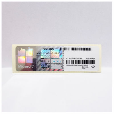 Win 10 Win 11 professionnel Win 10 Win 11 Pro COA autocollant clé de détail