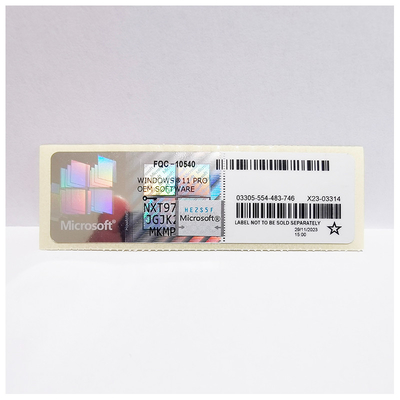 Win 10 Win 11 professionnel Win 10 Win 11 Pro COA autocollant clé de détail 6 mois de garantie