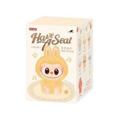 Originaux Autentique Popmart Labubu Monstres Excitant Macaron Siège Boîte à voile Figure Plush Poupée Cute Jouets Boîtes mystérieuses
