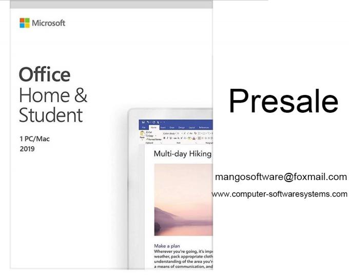 Maison de téléchargement de MS Office 2019 de prévente et activation en ligne de la version 100% d'étudiant