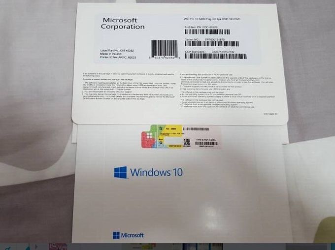 Activation en ligne originale de la clé 100% d'OEM de professionnel de Microsoft Windows 10