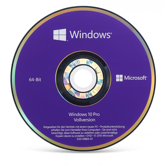 Langue multi Microsoft d'OEM de Windows 10 instantanés d'entraînement la pro a certifié l'associé avec la victoire 10 de DVD pro
