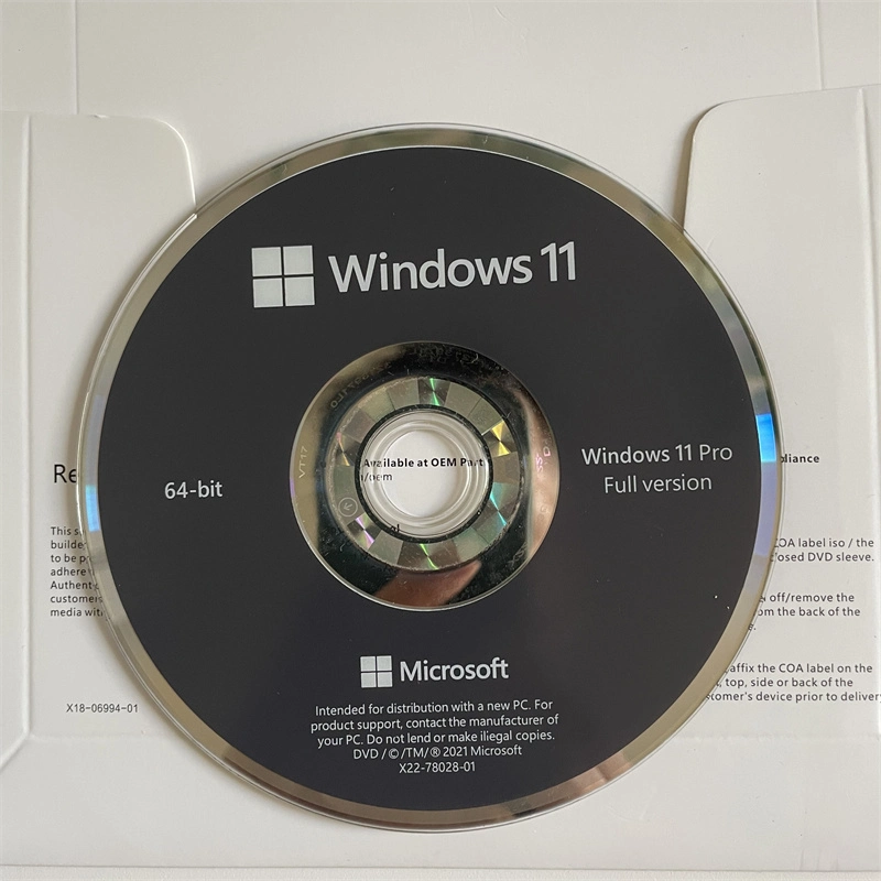 Microsoft Windows 11 PRO OEM 64 Bit Russian Korean Spainish French German Multi-Language