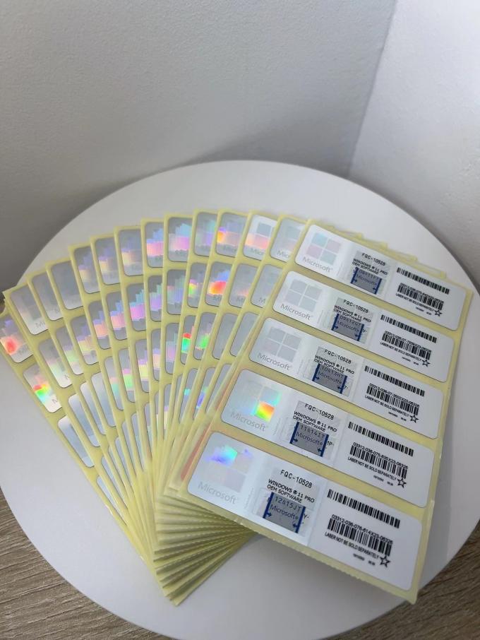 La garantie à vie en ligne globale d'activation de pro autocollant de Coa de Windows 11 gagnent 11 pro KeyPo 2