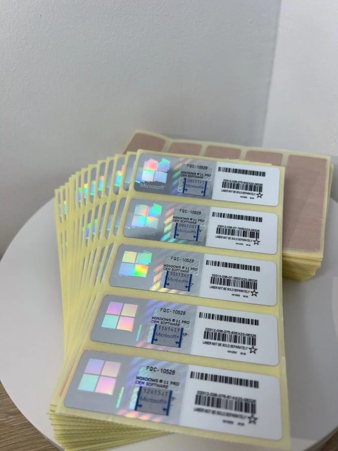 La garantie à vie en ligne globale d'activation de pro autocollant de Coa de Windows 11 gagnent 11 pro KeyPo 1