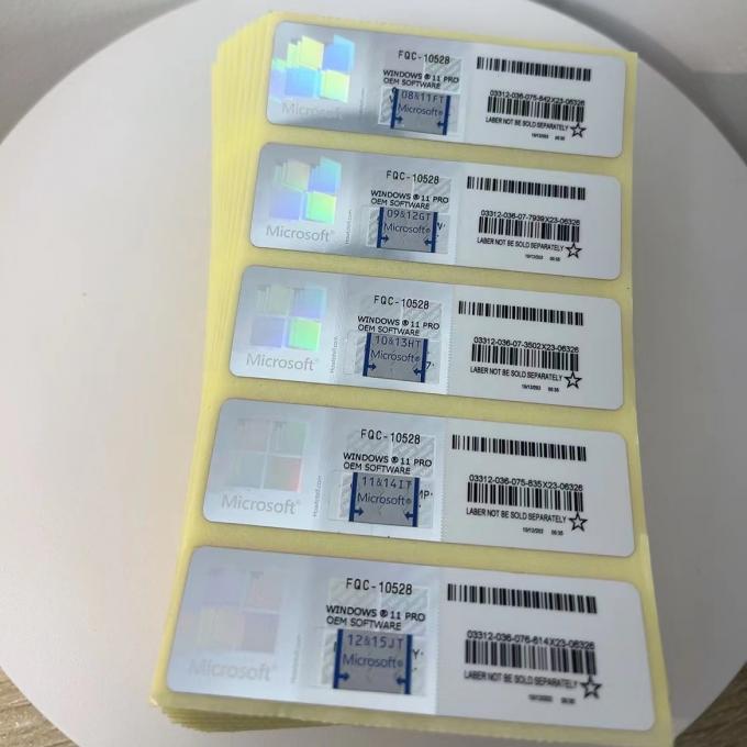 La garantie à vie en ligne globale d'activation de pro autocollant de Coa de Windows 11 gagnent 11 pro KeyPo 0